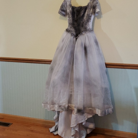 None Dresses & Skirts - Gray Princess bustle-able wedding dress, train, M